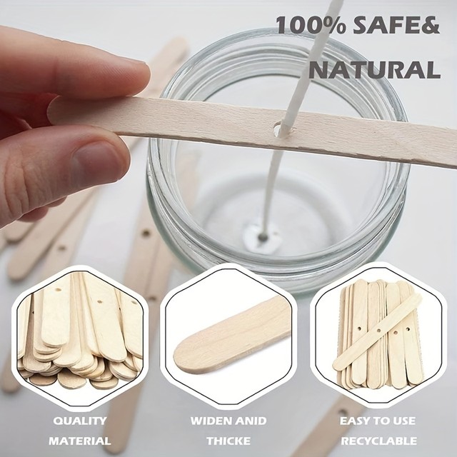 Candle DIY Craft Candle Making Supplies Tools Wooden Wax Core Holder  Double-sided Wick Stickers for Candle Wicks Making Tools - AliExpress